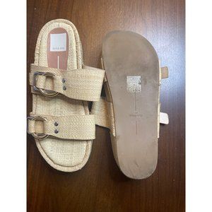 Dolce Vita | Shoes | Dolce Vita Cici Slides In Natural Raffia 8 | Poshmark
